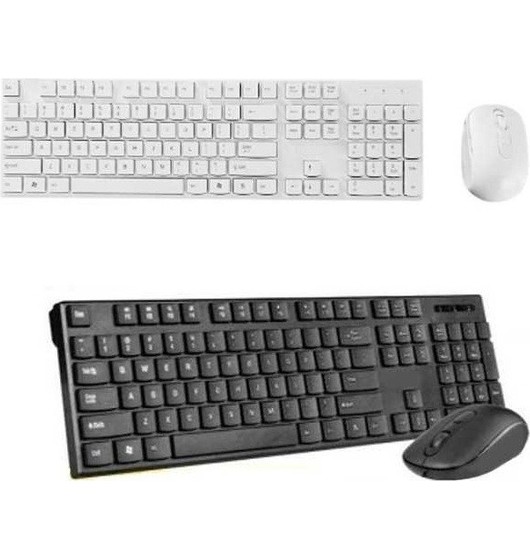 Kit de teclado y mouse inalámbricos 2.4ghz usb pc computadora teclado wifi