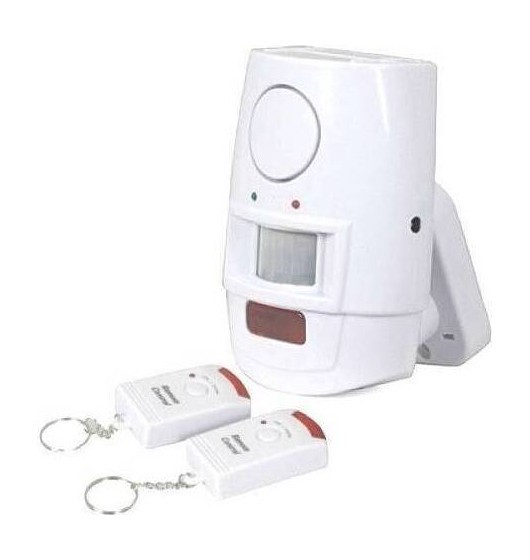 Kit alarma antirrobo home office caja sirena inalámbrica 105 db con 2 mandos...
