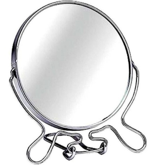 2x espejos de maquillaje con base giratoria de 360° varios tamaños (10.16 cm)