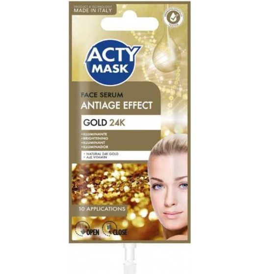 Paquete de 4x suero 15ml vitaminas ace oro rostro iluminador antienvejecimiento