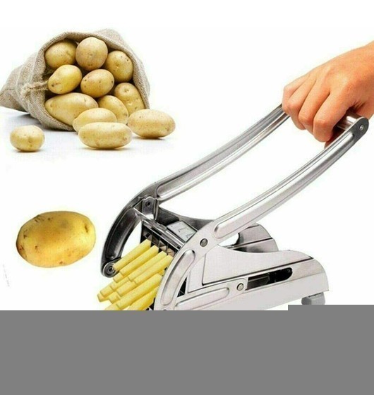 Astilladora para cortar patatas fritas chips 2 tamaños con cuchillas de acero