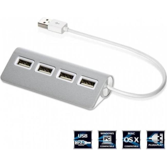 HUB 4 puertos USB fuente de alimentación 1TB soporte de puerto de unidad...